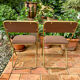 Chaises pliantes Lafuma vintage marrons