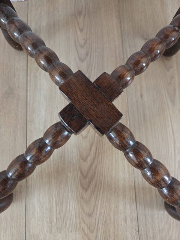 Table d'appoint, pieds bobine