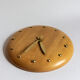 Bliss Alcester England wood and brass wall clock, 1994
