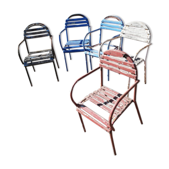 Set of 5 garden chairs to restore