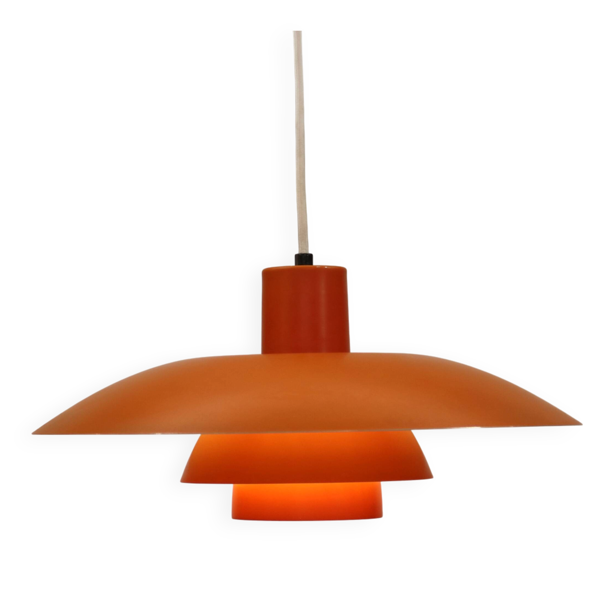Vintage LOUIS POULSEN PH 4/3 Lamp - 70s Danish Mid Century Modern Pendant