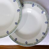 4 vintage soup plates from St Amand
