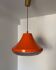 Space Age orange designer chandelier from the 70s