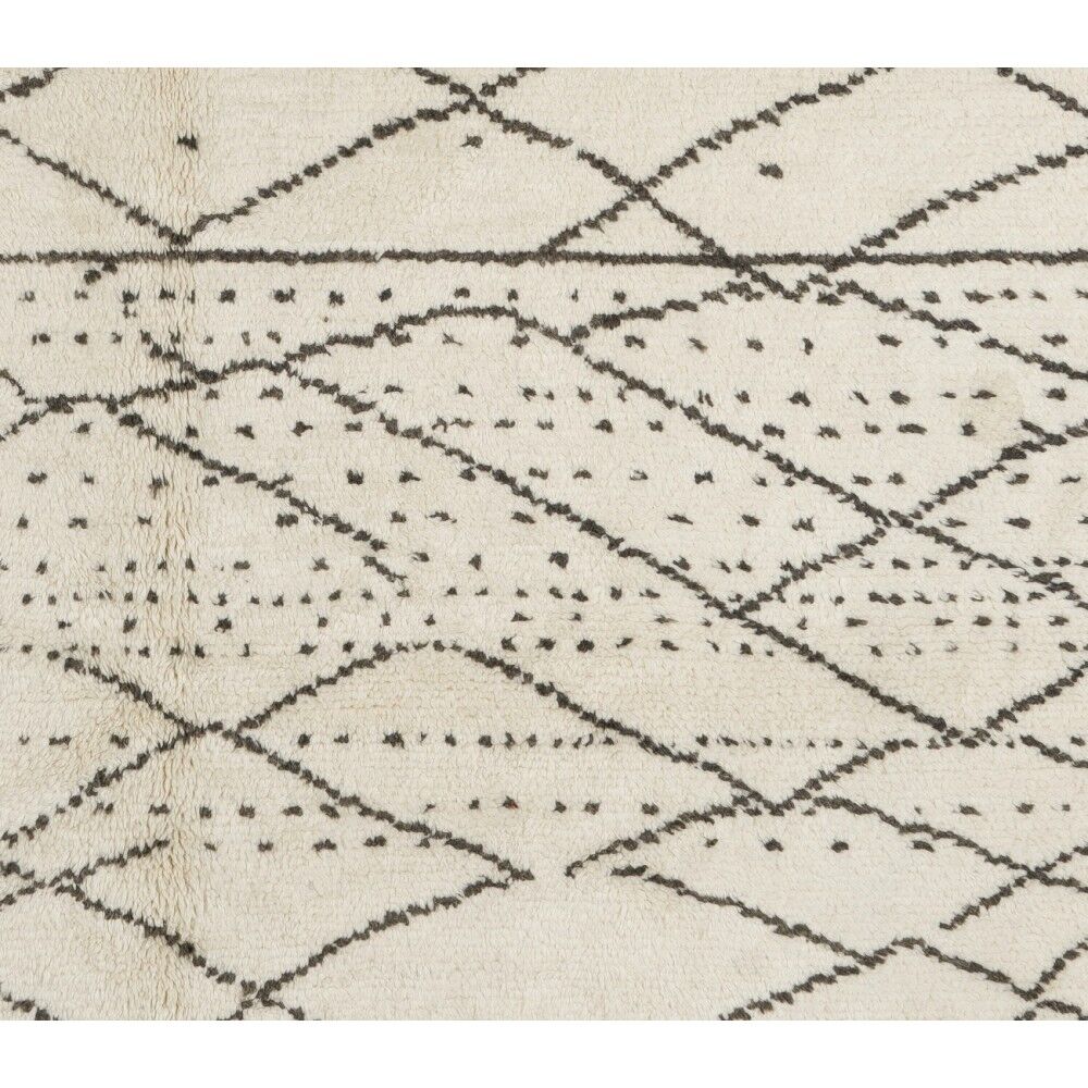 Modern Handknotted Moroccan Azilal style Rug, 100% Wool, Custom Options Available
