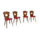 Série de 4 Chaises bistrot Gentiane de Baumann