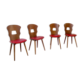 Série de 4 Chaises bistrot Gentiane de Baumann