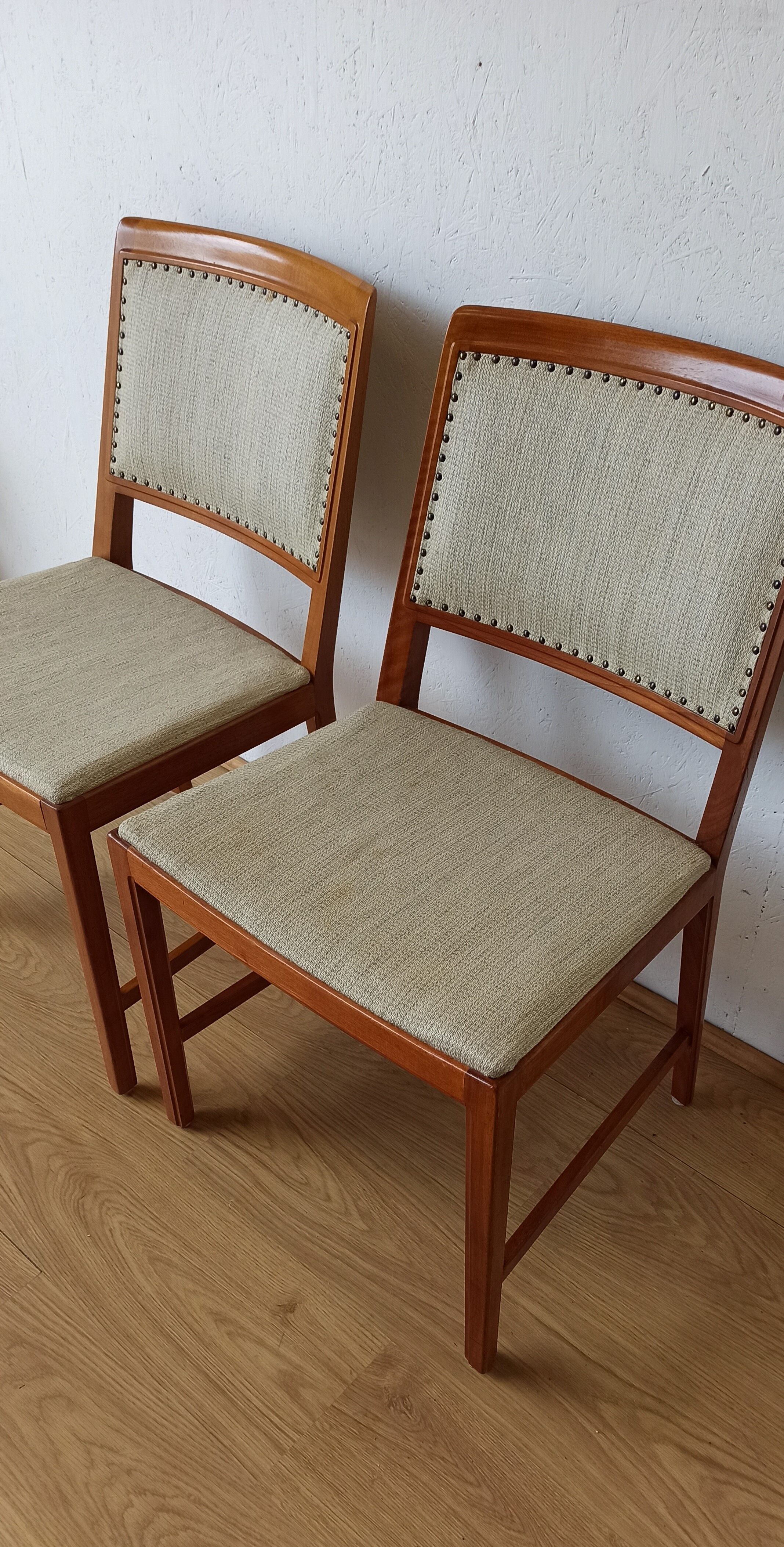 2 chaises en teck, bertil fridhagen, bodafors, années 70