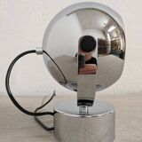 Eye ball lamp or wall light, chrome, space age, France circa 1970.