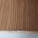 Pair of vintage bamboo shelves