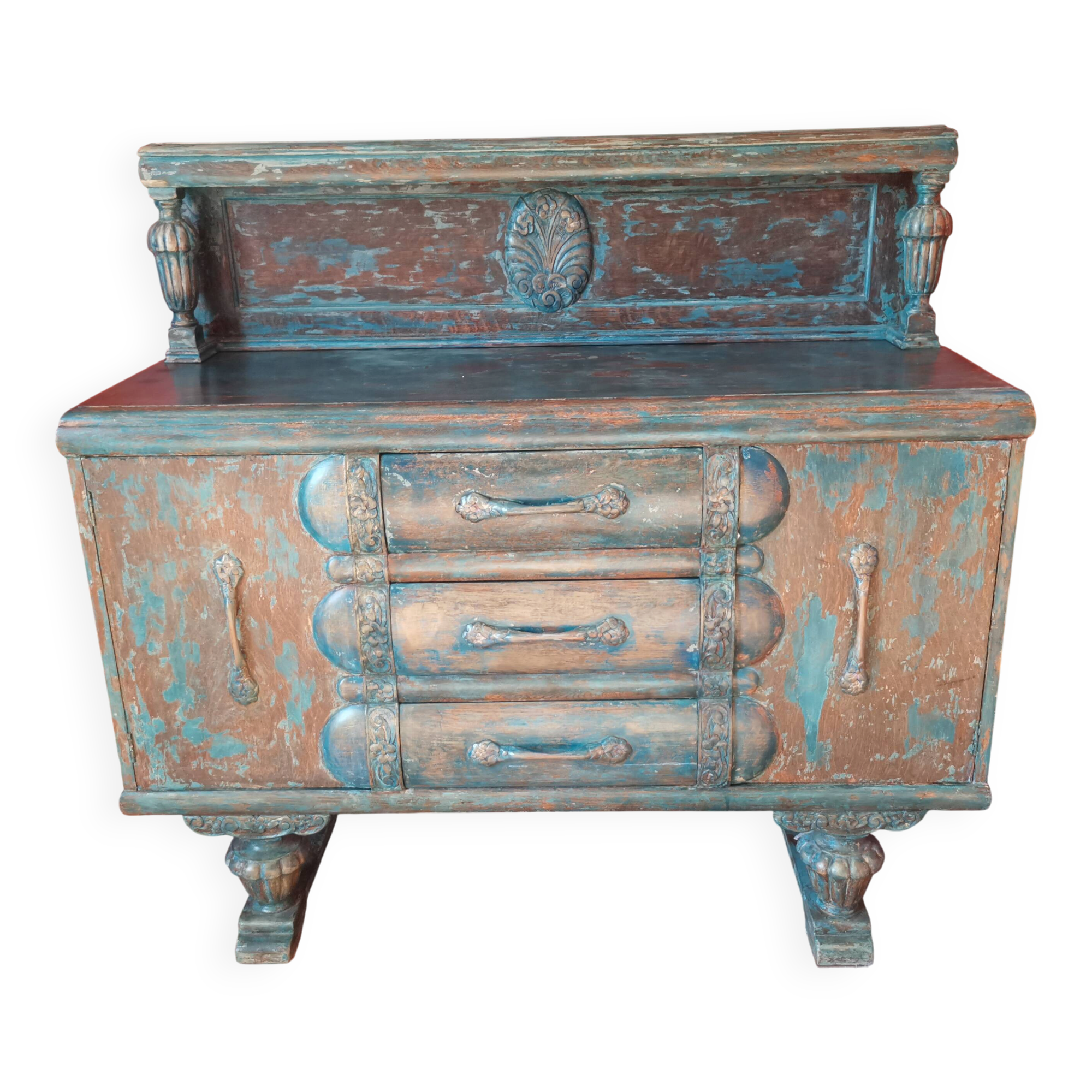 Buffet / commode indien colonial UNIQUE