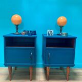 Paire de tables de chevet vintage scandinave