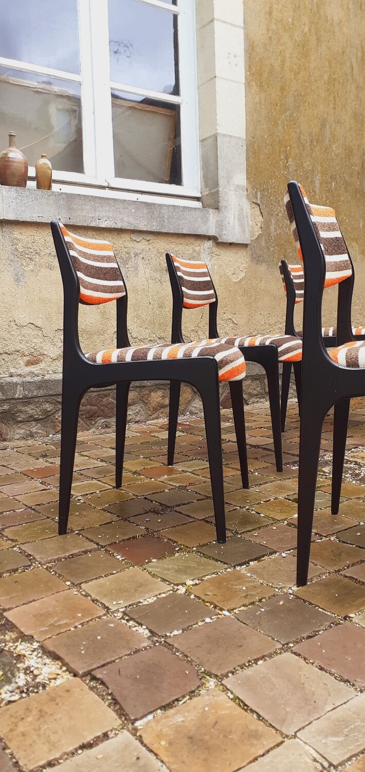 6 vintage Scandinavian chairs year 70