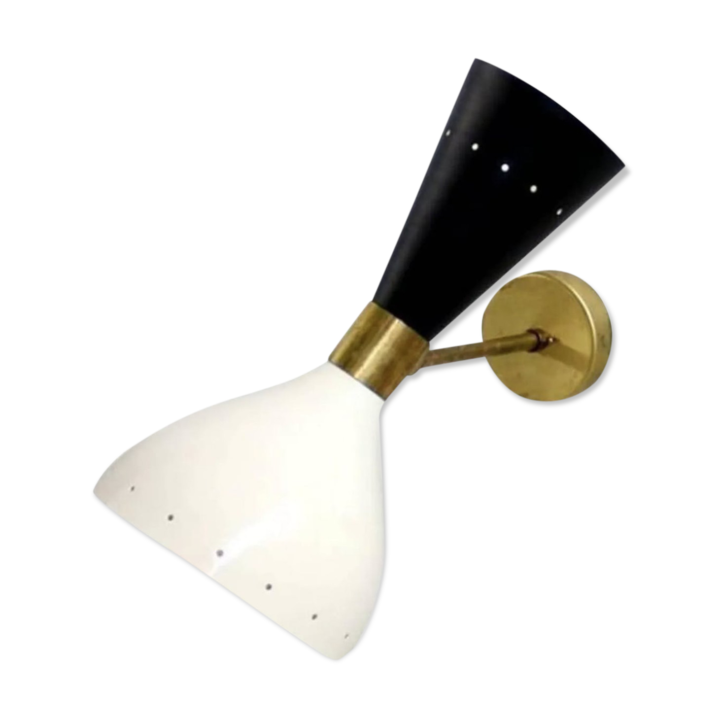Wall sconce Diabolo italian black and white