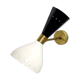Wall sconce Diabolo italian black and white