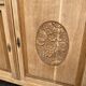 Art Deco buffet renovated in solid oak and breccia marble from the 1930s.