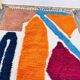 Moroccan Berber rug in multicolored wool, 200cm x 300cm