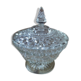 Candy sugar in molded glass diamond tips