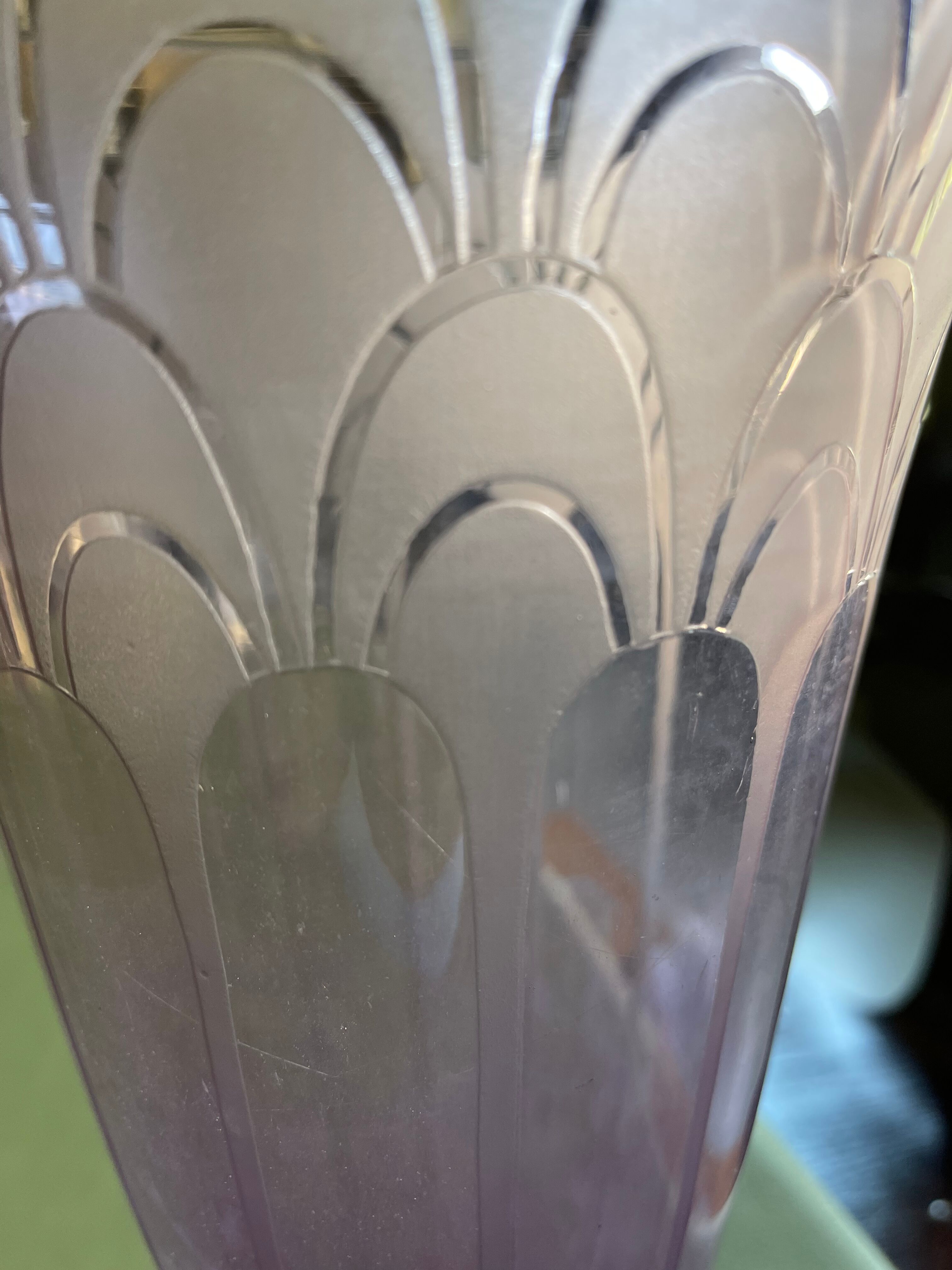 Vase cornet art déco Le verre français