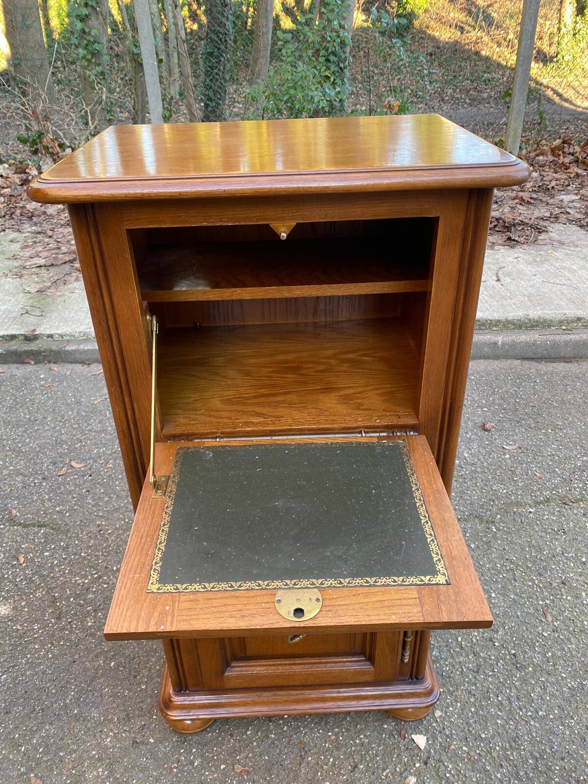 Louis XIV solid oak commode confiturier from the 20th century, 53x38cm.