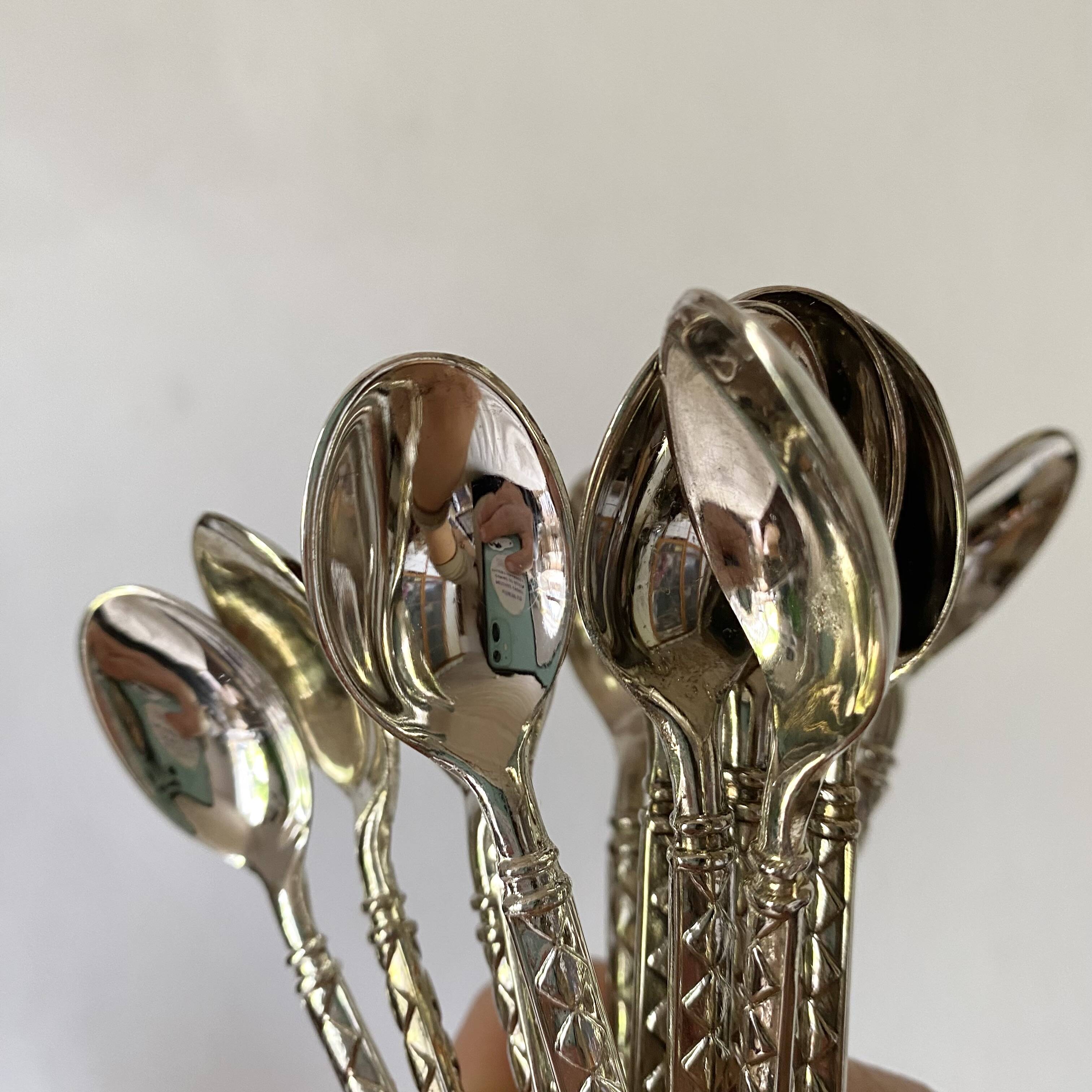 Small vintage silver spoons