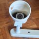 Wall lamp bar three spots vintage style Lita white beige 70s