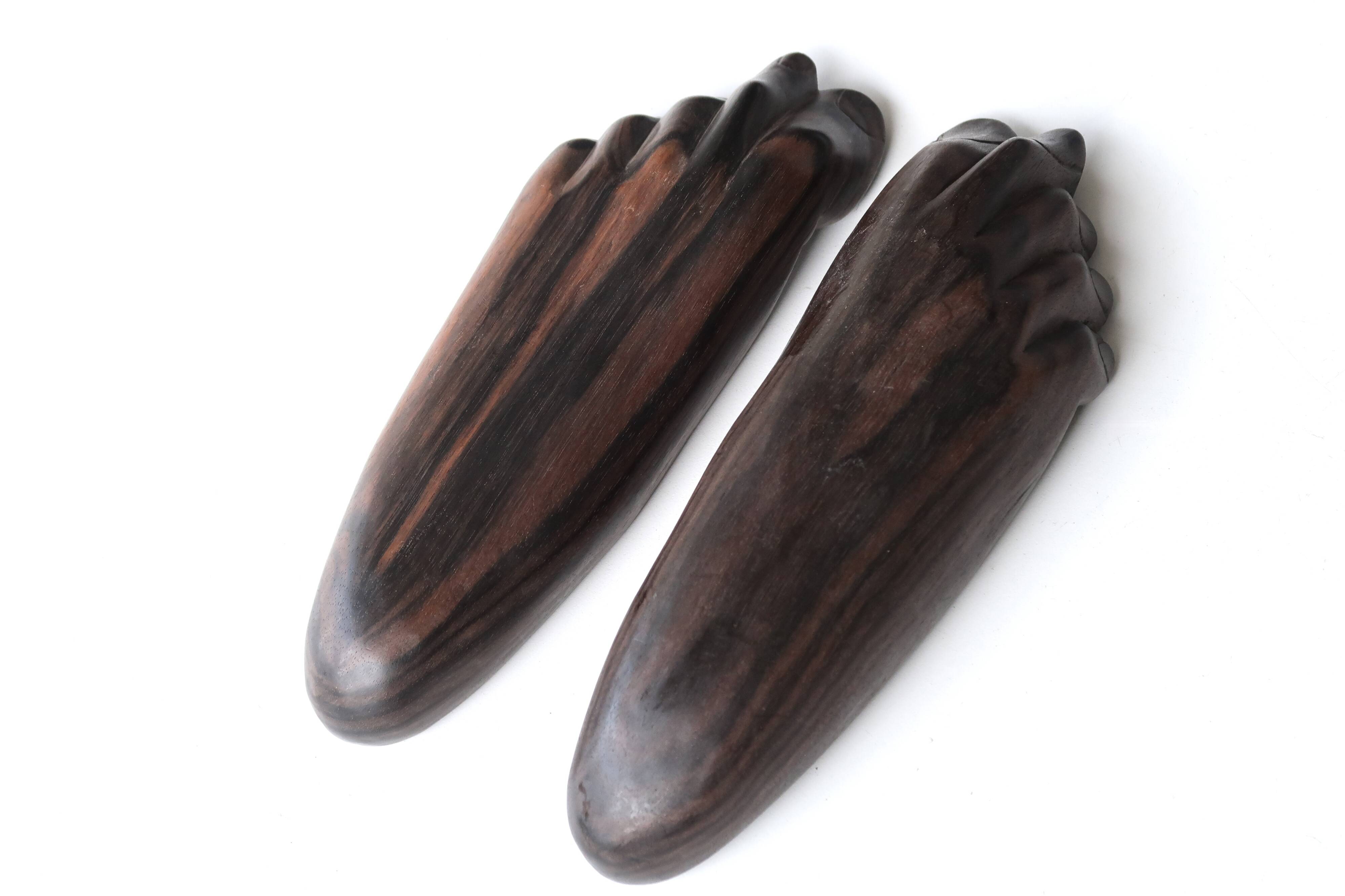 Empty pocket, ebony wood legs, 70s