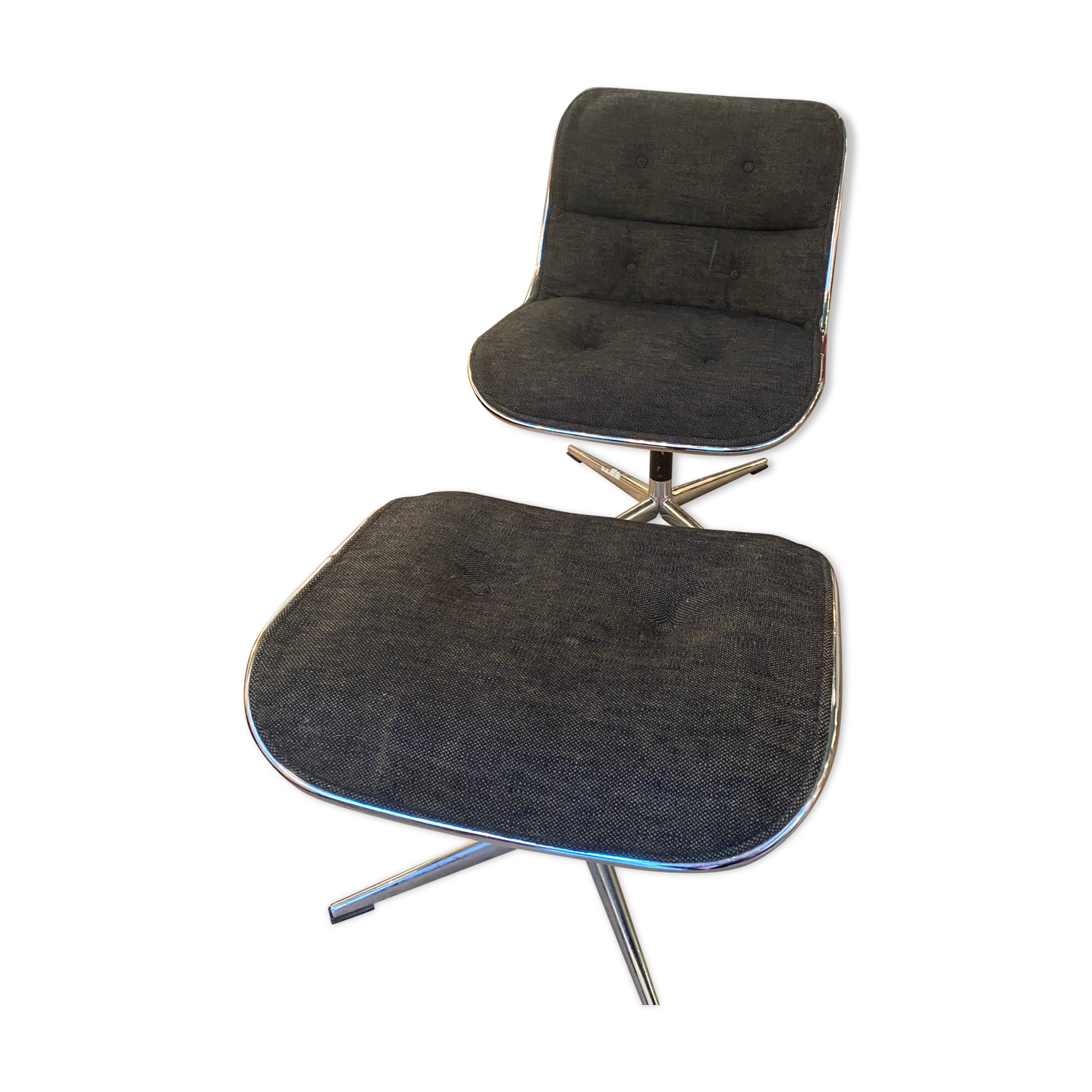 Pollock armchair and ottoman