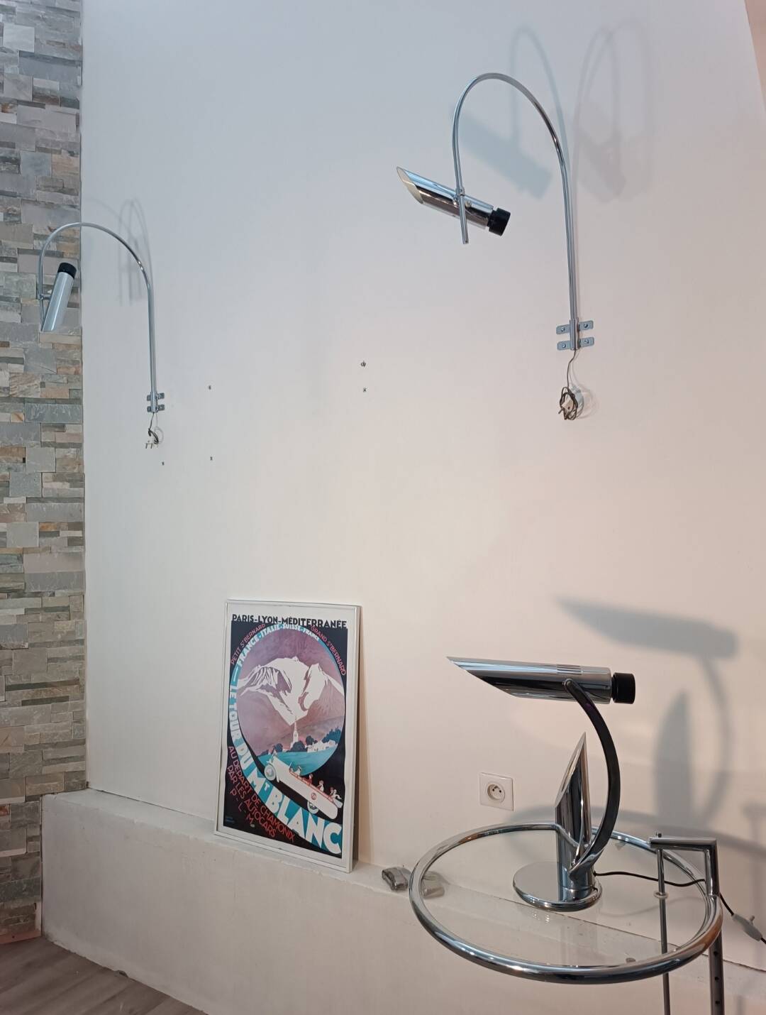 Tharsis wall lights by LP De La Oliva for Fase 1970s