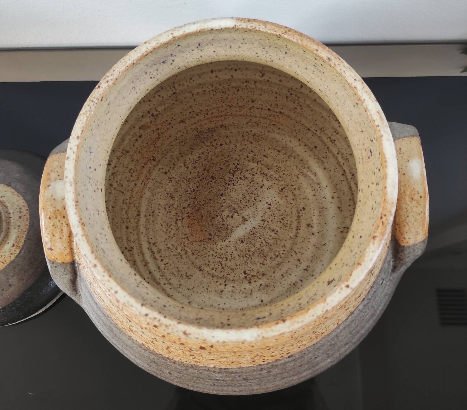 Stoneware pot, vintage DRYMEN casserole