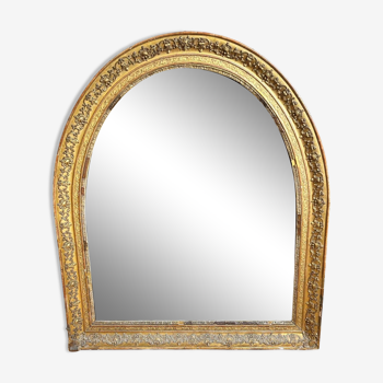 Grand miroir demi-lune de style Louis Philippe