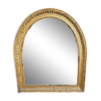 Grand miroir demi-lune de style Louis Philippe