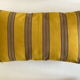 Silk canvas cushion Nobilis old raw linen back