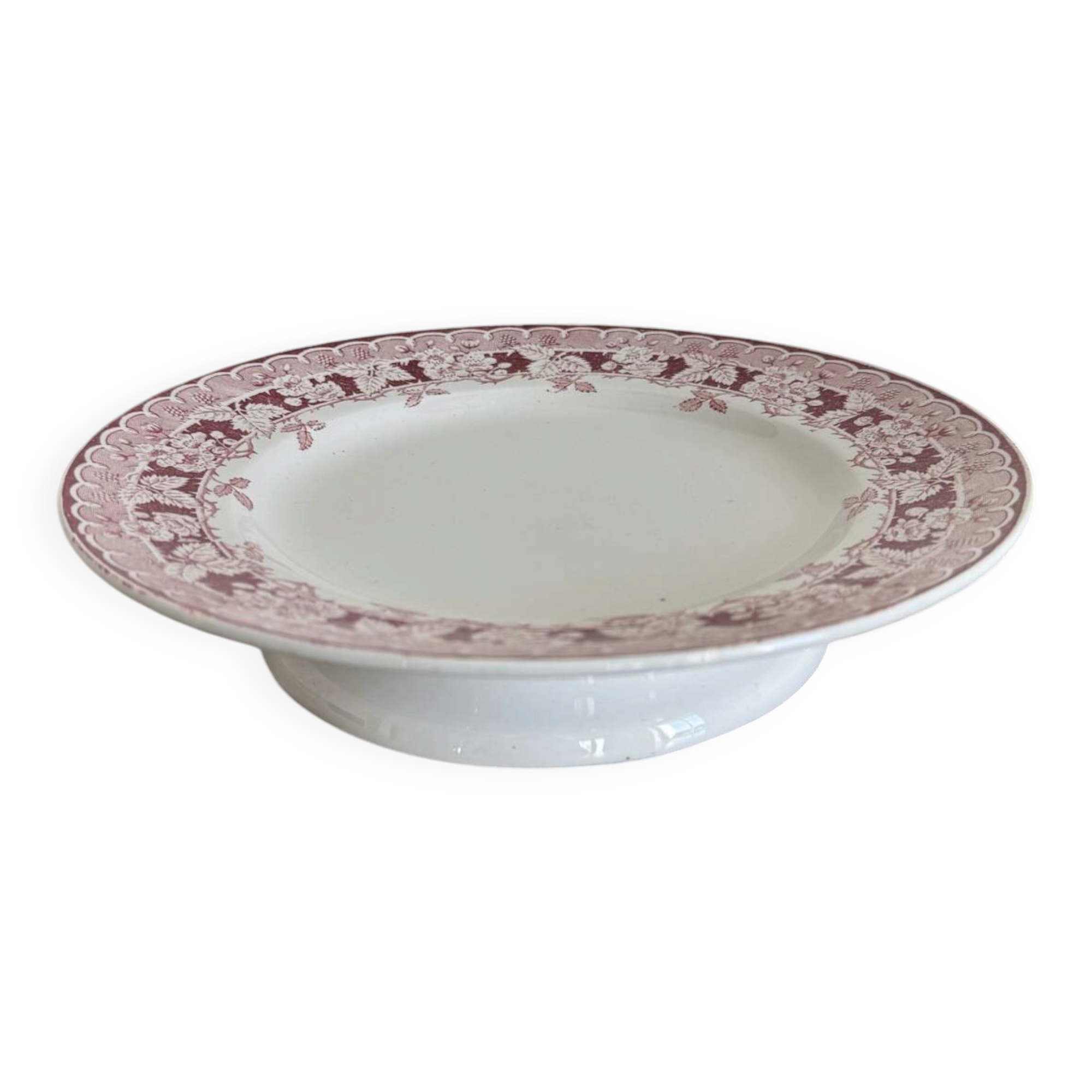 Saint-Amand earthenware compote dish