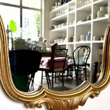 Classic gold shell mirror