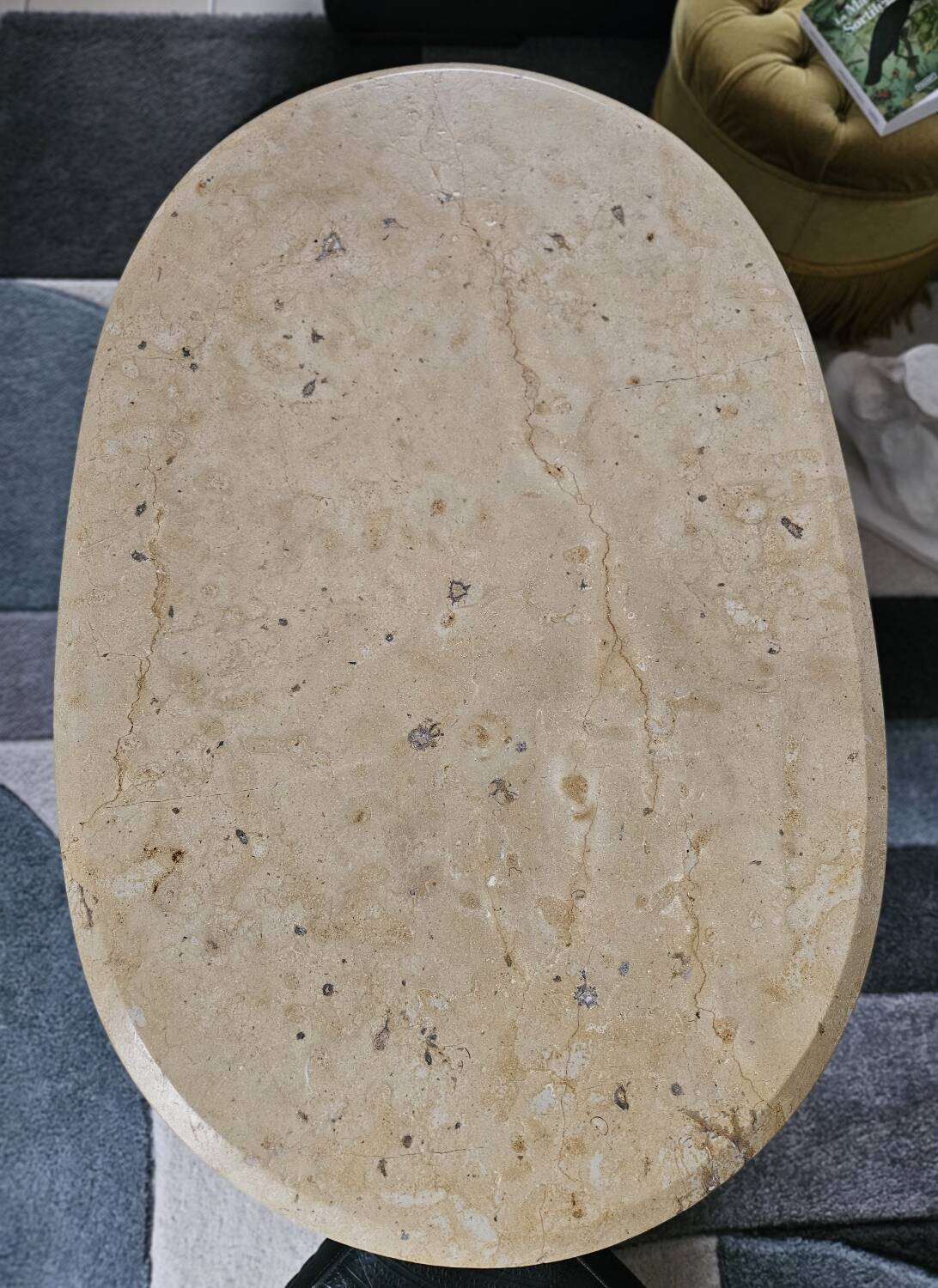 Natural stone coffee table from the 20th century.