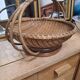 Corbeille ou panier en osier vintage