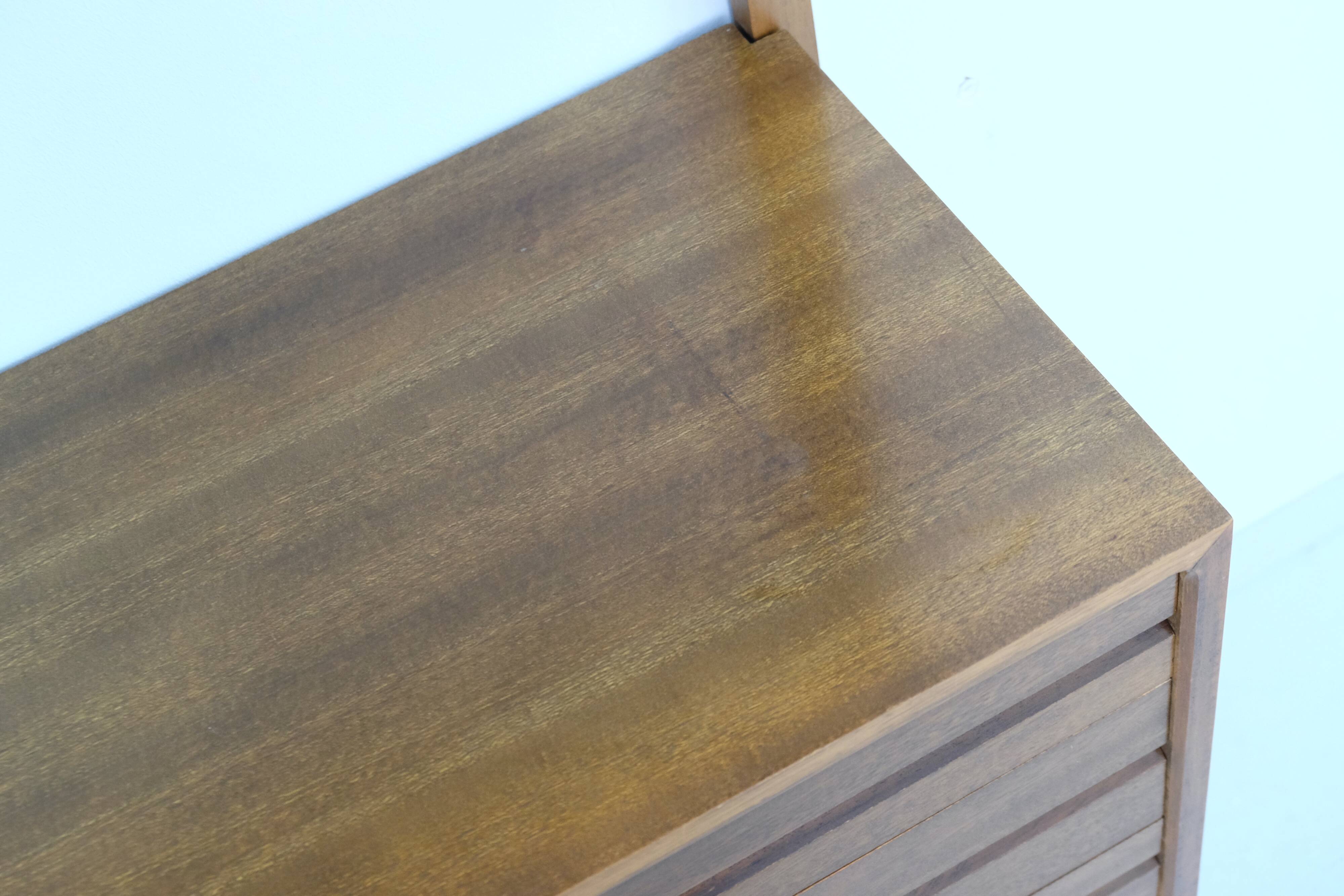 Walnut Wall Unit Shelving System 'Royal System' by Poul Cadovius 60s Danish Design