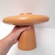 Large ceramic vase 80s UFO saucer