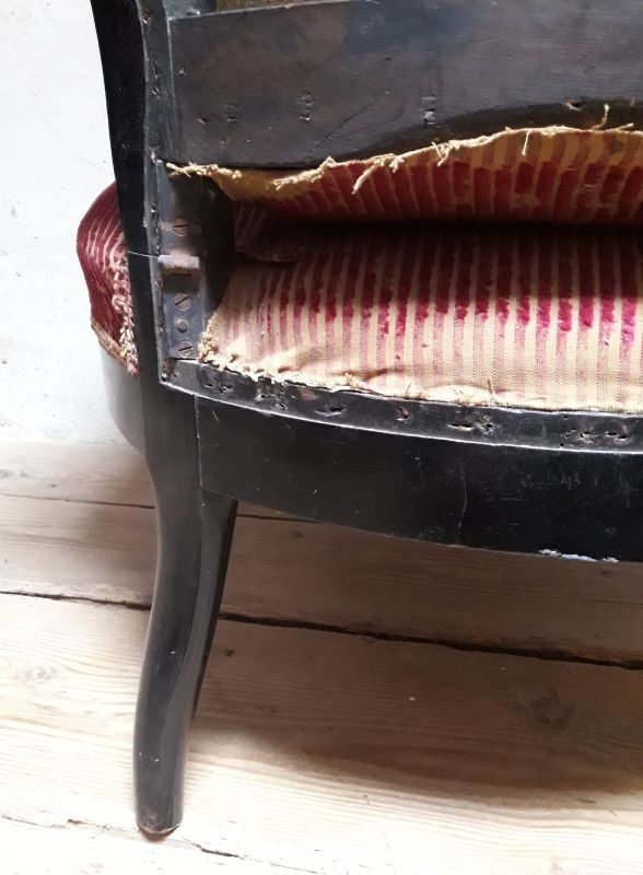 Voltaire armchair with rack and pinion XIX°