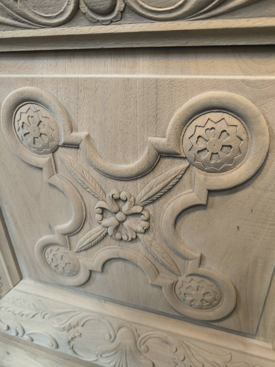 Huge sideboard, 1957, solid natural walnut