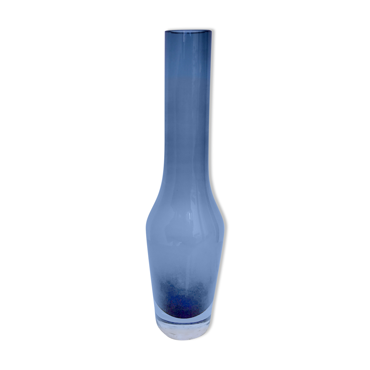 Murano vase in blue glass - design 1960