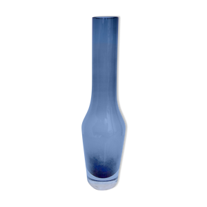 Vase murano en verre bleu 1960