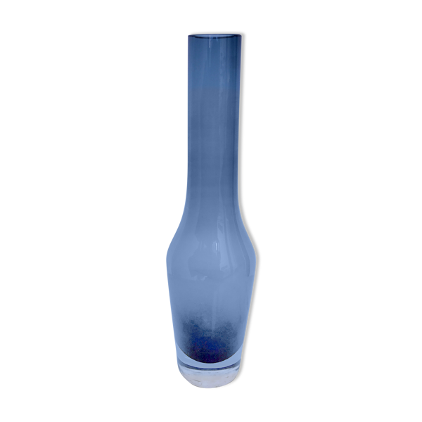 Vase murano en verre bleu 1960 — Beyit