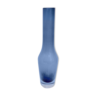 Vase murano en verre bleu 1960