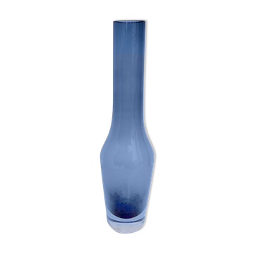 Vase murano en verre bleu 1960