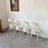 Set of 4 Baumann bistro chairs, Mouette model
