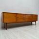 1960s extra large vintage minimalistic teak sideboard