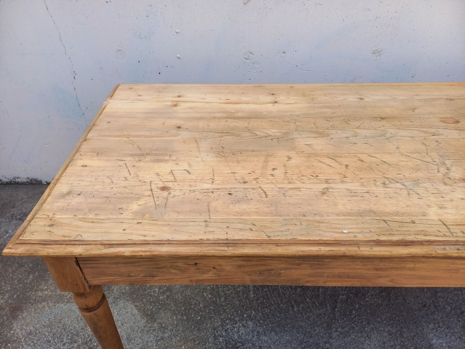 Table de ferme ancienne 200 cm