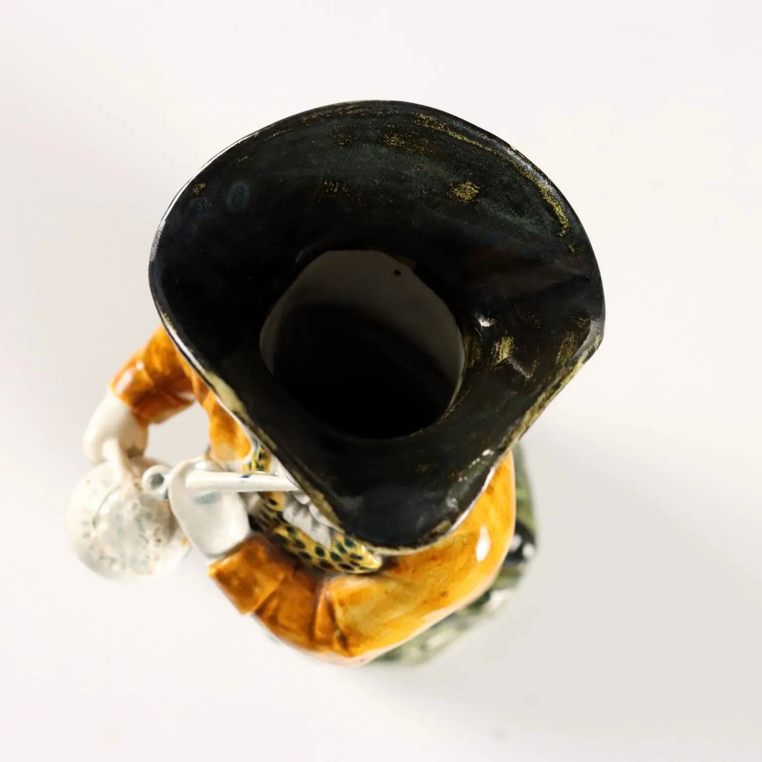 Old Toby jug Staffordshire ceramic, England, 19th century.