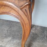 console table st Louis XV mahogany and walnut carved